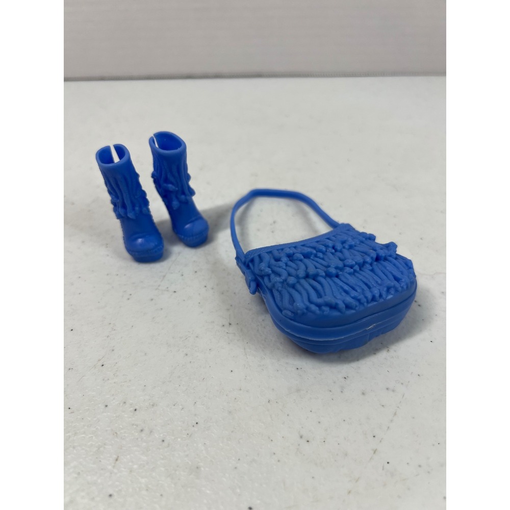 Monster High Ghoulebrities in Londoom Viperine Gorgon Blue Boots and Bag Set